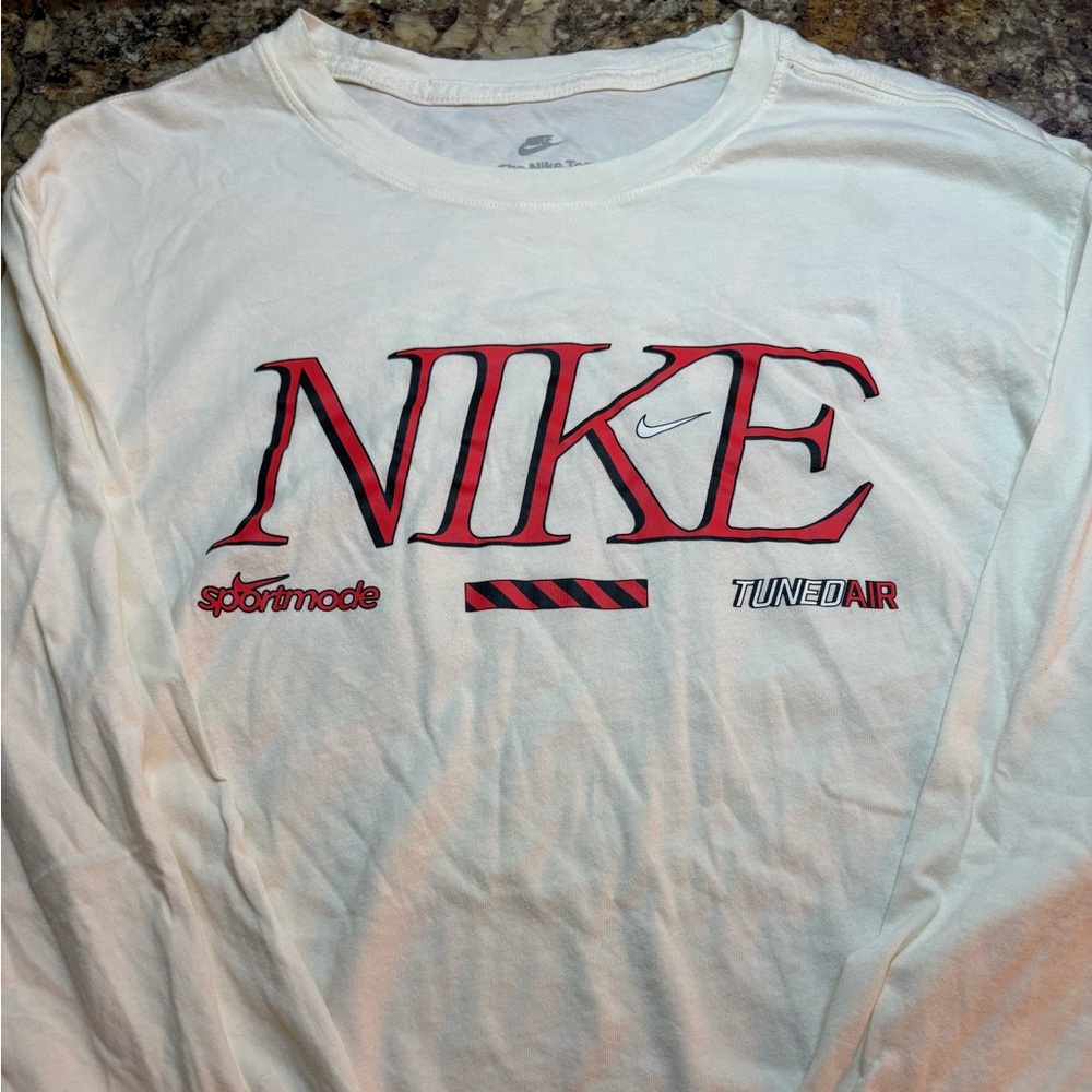 Nike Tuned Air Max 95 White Long Sleeve Tee